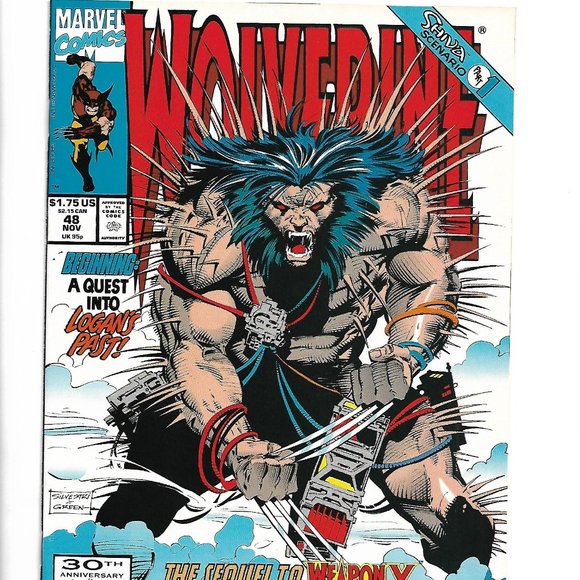 VintageMarvel: Wolverine NOV 48 1991 - Picture 1 of 2